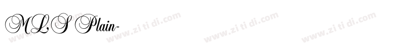 MLS Plain字体转换